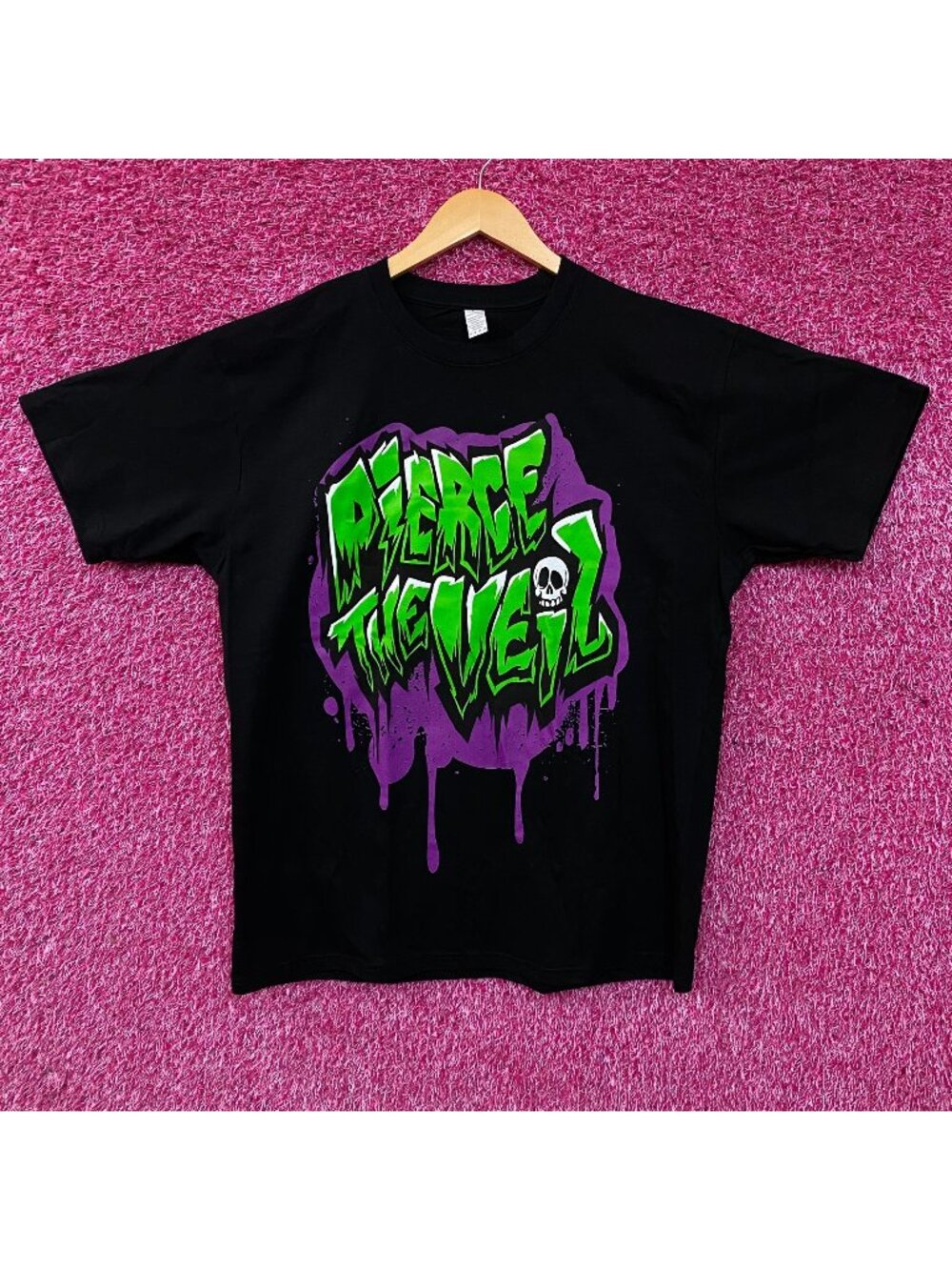 Pierce The Veil Drip Logo Post-Hardcore T-Shirt Large
